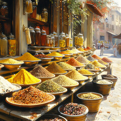 Fototapeta premium spices at the market
