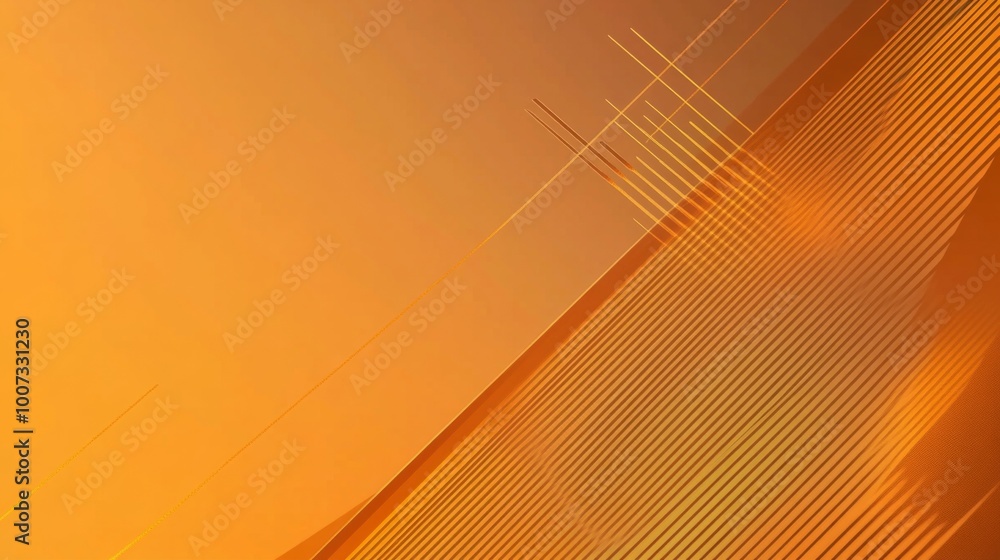 Poster a burnt orange autumn background design featuring lines and angles, creating a warm and inviting atm
