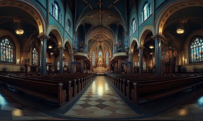 Fototapeta premium Super Wide Panorama holy