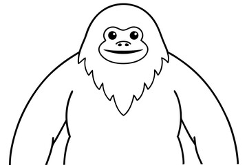 Cheerful Yeti Character in Vector Art Perfect for Kids and Family Projects
