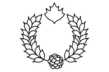 Beautiful Vector Design of a Pinecone Wreath Perfect for Seasonal Home Decor
