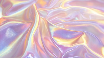 Obraz premium Iridescent Fabric with Soft Flowing Texture