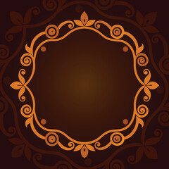 Decorative Vector Frames Golden Color