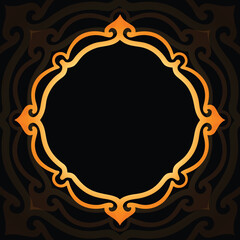 Decorative Vector Frames Golden Color