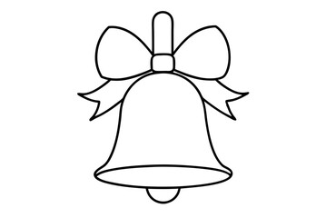 a christmas bell vector illustration perfect for holiday decorations and crafts
