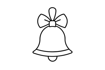 a christmas bell vector illustration festive design with a classic holiday theme
