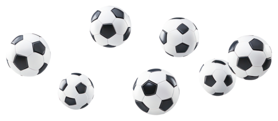 PNG Soccer balls border soccer background floating.