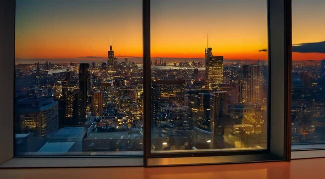homem contemplando a vista de uma grande cidade 