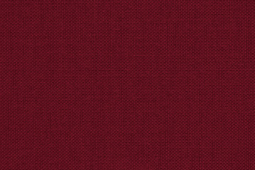 Dark red cotton canvas fabric texture as background