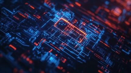 Obraz premium Abstract Digital Circuitry