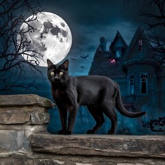 cat in the night