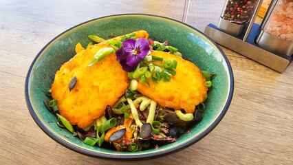 Veganes h&uuml;bsch angerichtet 