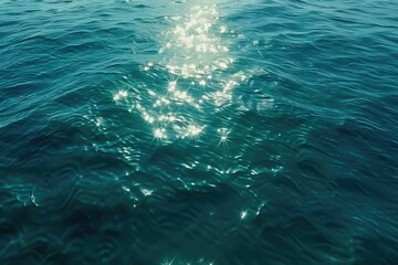 Obraz premium Catalina Island Blue green ocean with gentle ripples and light refracting.