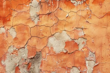 orange concrete background plaster wall