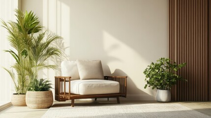 Minimalist Living Room with Natural Light