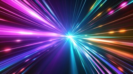 Fototapeta premium Abstract Speed and Light