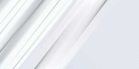 Fototapeta premium Abstract elegant white background with golden diagonal line. Luxury template design. Minimal clean background.
