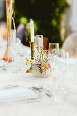 wedding table setting