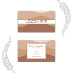 Print Abstract business card template.