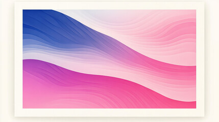 Obraz premium Abstract background with blue, pink, and white wavy lines.