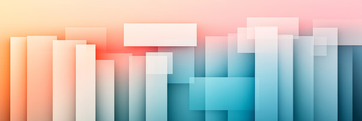 Fototapeta premium Abstract geometric background with pastel colors.
