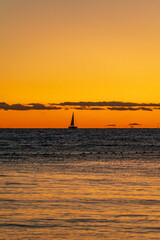 Sailing Boat at the Sunset