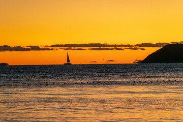 Sailing Boat at the Sunset