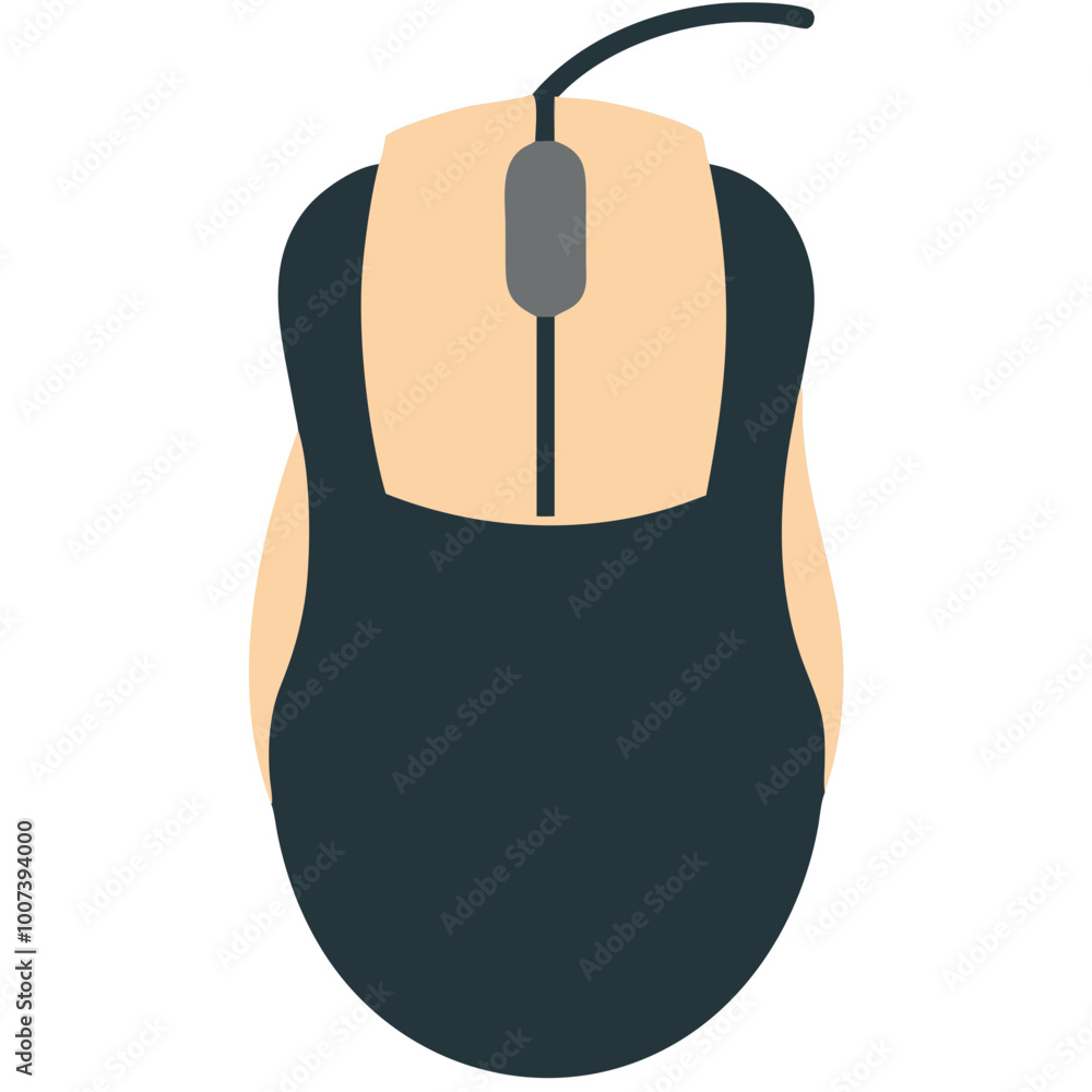Poster vector illustration of computer mouse for technology and design use