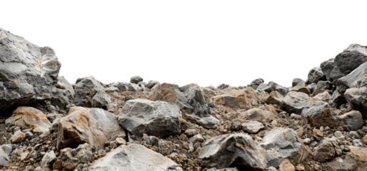 PNG Rocky terrain under clear sky