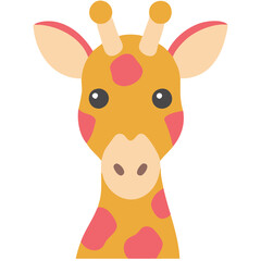 Obraz premium Cute Giraffe Vector Illustration for Children's Projects and Educational Materials