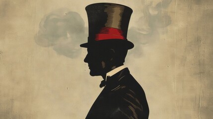 illustration of a man in an elegant suit