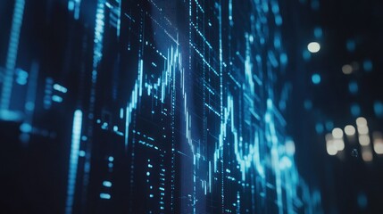 Naklejka premium Digital Stock Market Data Visualization