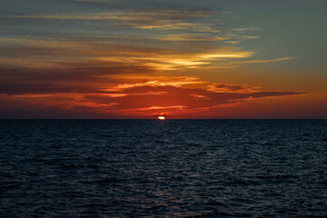 Sonnenuntergang am Meer 