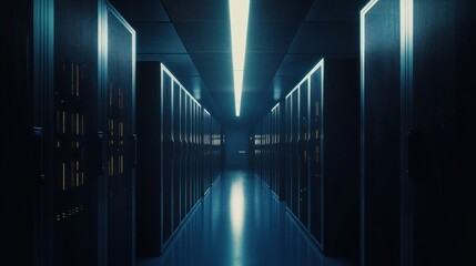 Naklejka premium Server Room Interior