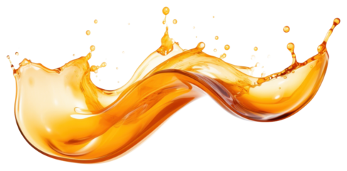 Syrup splash abstract energetic beverage.