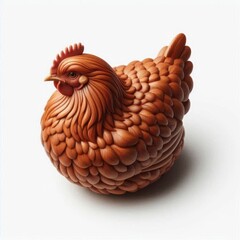 chicken isolated on white