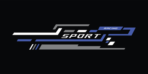 Obraz premium Car sticker stripe abstract vinyl decal sport vector