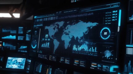 Global Data Visualization on Computer Screens
