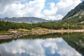 Fototapeta premium Landscape of The Stinky Lake (Smradlivoto Lake), Rila mountain, Bulgaria