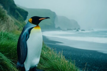 New Zealand, South Island, Yellow-eyed penguin (Megadyptes antipodes)