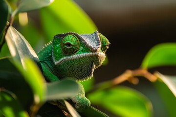 This male Malagasy Giant Chameleon (Furcifer oustaleti) was found in the Anja Community Reserve in the Haute Matsiatra region of Madagascar