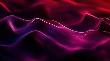 Obraz premium Abstract Purple and Red Swirling Waves