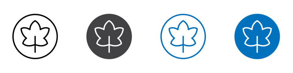 Autumn icon Isolated on white background vector set