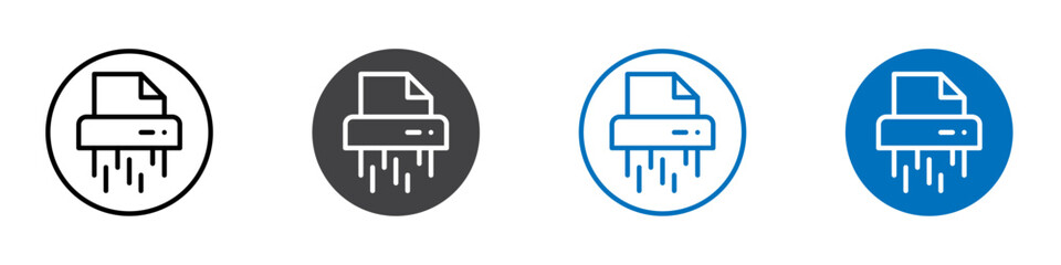 Delete document file icon Isolated on white background vector set