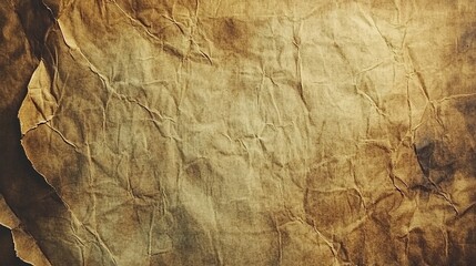 Vintage Crumpled Paper Texture for Background Use
