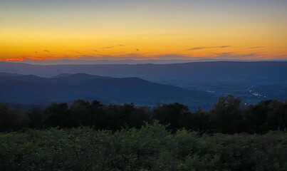 Sunset in the Mountains