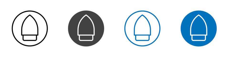 Iron icon Isolated on white background vector set