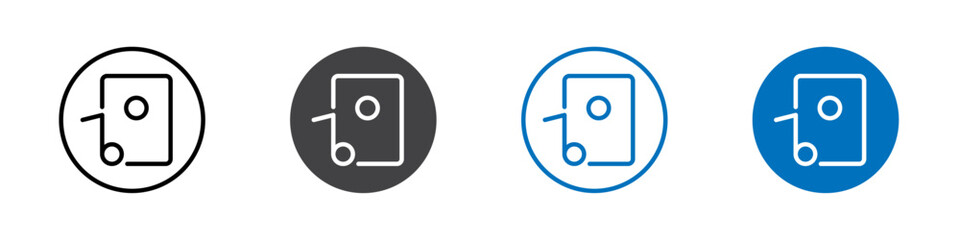 Music player icon Isolated on white background vector set