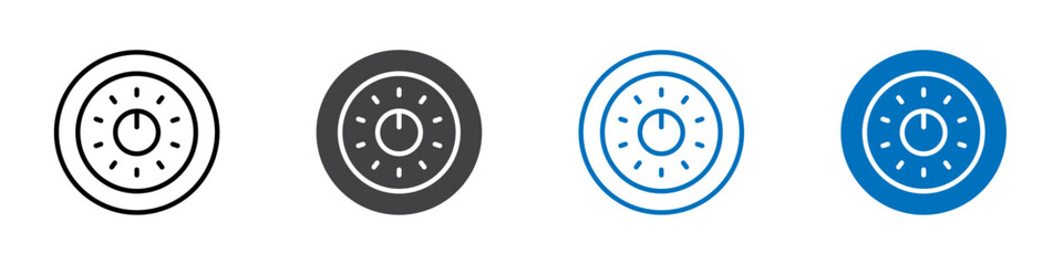 Power button icon Isolated on white background vector set