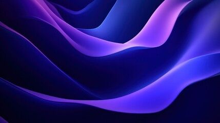 Obraz premium Abstract Purple and Blue Waves
